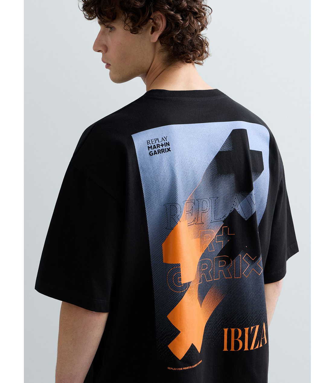 REPLAY &times; MARTIN GARRIX グラフィックTEE IBIZA 詳細画像 ブラック 1